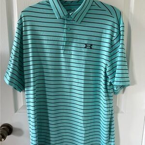 Under Armour Men's Striped Polo Shirt - Teal